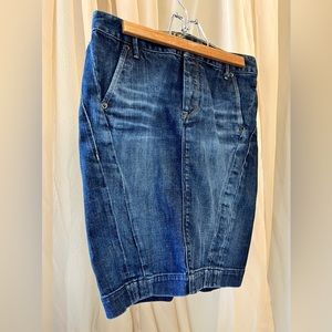 Sold…QUALITY DENIM X2 Midi Skirt